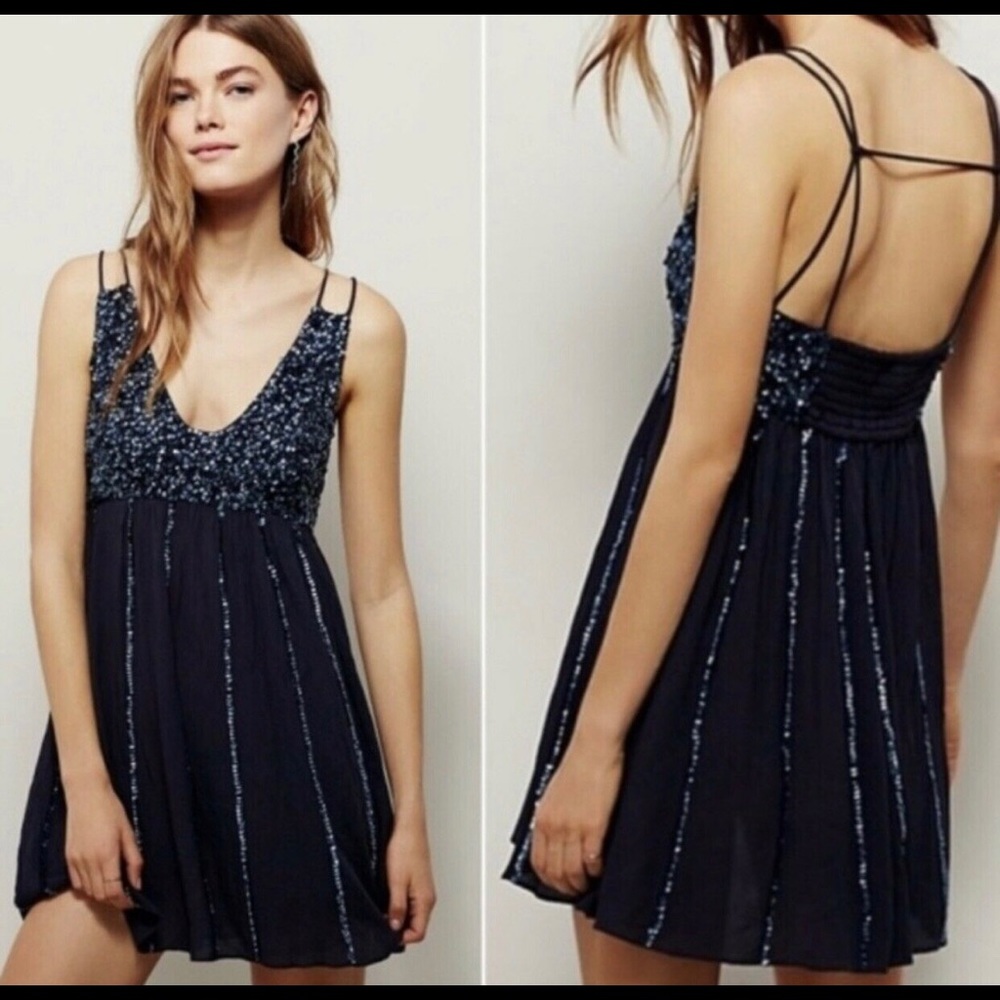 Free People Sequin Mini Dress